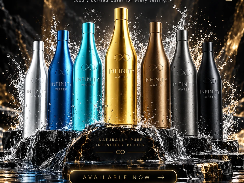 Infinity Water — approved campaign artwork