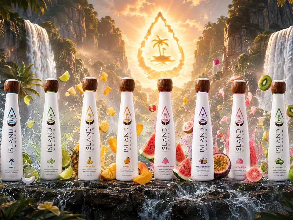 Island Water — approved campaign artwork