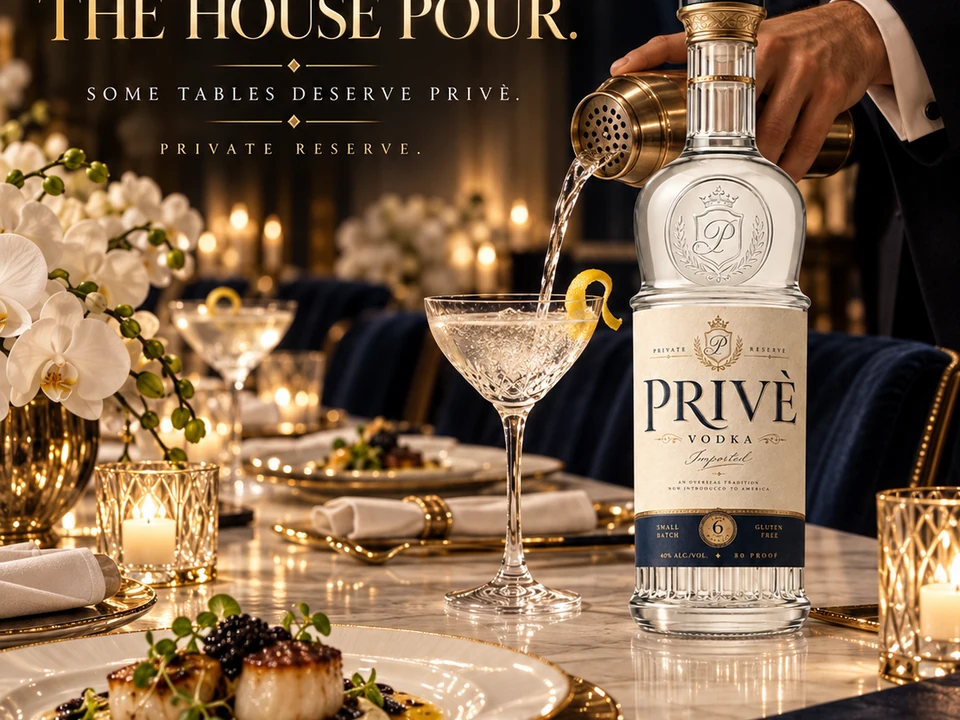 Privè Vodka — approved campaign artwork