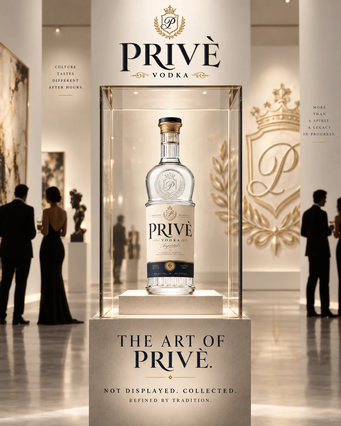 Privè Vodka collection artwork