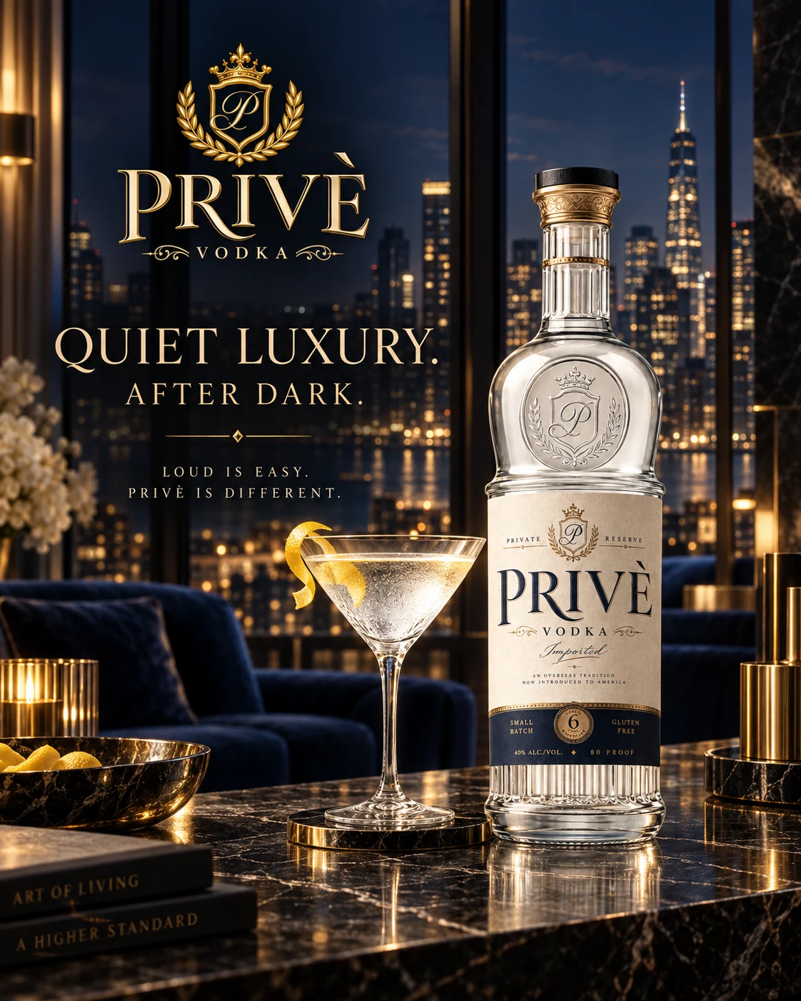 Privè Vodka — After dark