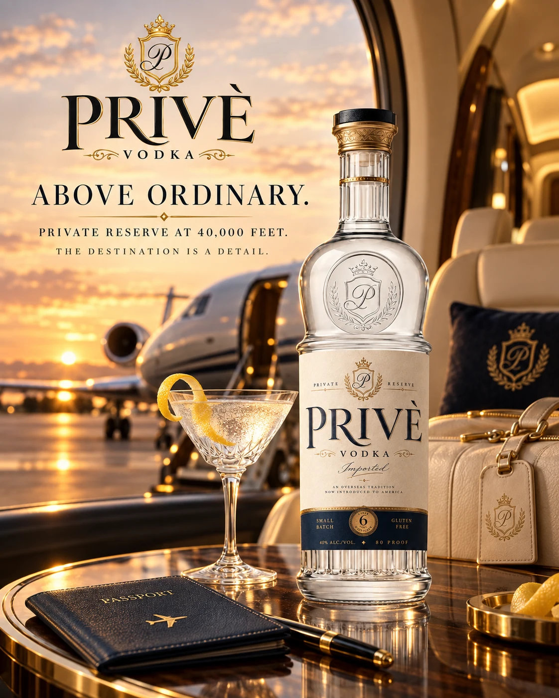 Privè Vodka brand experience artwork
