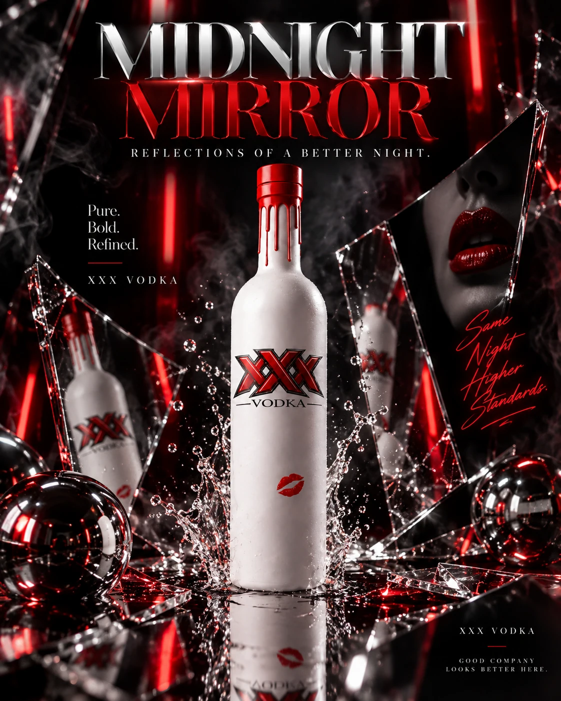 XXX Vodka campaign artwork