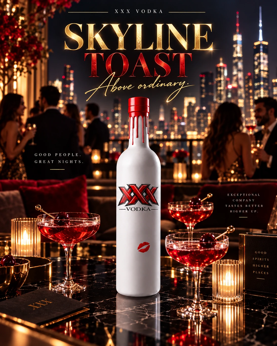 XXX Vodka — The table